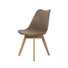 Kit 4 Cadeiras Para Jantar Cozinha Saarinen Leda Design Wood