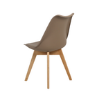 Kit 4 Cadeiras Para Jantar Cozinha Saarinen Leda Design Wood