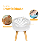 Kit 4 Cadeiras Para Mesa De Jantar Sala Cozinha Web Wood Bran