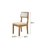 Kit 4 Cadeiras Para Sala De Jantar Ágata Castanho Cinamomo/cr