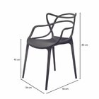 Kit 4 Cadeiras Para Sala De Jantar Allegra Preto