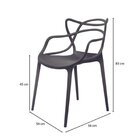 Kit 4 Cadeiras Para Sala De Jantar Allegra Preto