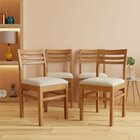Kit 4 Cadeiras Para Sala De Jantar Em Madeira Maciça Diamante