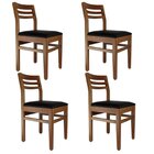 Kit 4 Cadeiras Para Sala De Jantar Em Madeira Maciça Diamante