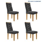 Kit 4 Cadeiras Para Sala De Jantar Germany Espresso Móveis Ci