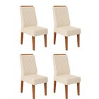 Kit 4 Cadeiras Para Sala De Jantar Lidia Freijo/neve