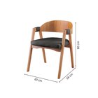 Kit 4 Cadeiras Para Sala De Jantar Luna Preto