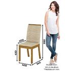 Kit 4 Cadeiras Para Sala De Jantar Mel H02 Nature/linho - Mpo