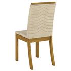 Kit 4 Cadeiras Para Sala De Jantar Mel H02 Nature/linho - Mpo