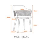 Kit 4 Cadeiras Para Sala De Jantar Montreal