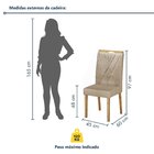 Kit 4 Cadeiras Para Sala De Jantar Pés Em Madeira Maciça Lara