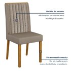 Kit 4 Cadeiras Para Sala De Jantar Pés Em Madeira Maciça Mari