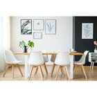 Kit 4 Cadeiras Para Sala De Jantar Saarinen Wood Espresso Móv