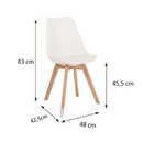 Kit 4 Cadeiras Para Sala De Jantar Tulipas Branco