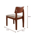 Kit 4 Cadeiras Para Sala De Jantar Turim Castanho Prêmio/crem