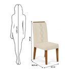 Kit 4 Cadeiras Para Sala De Jantar Yasmin Freijo/neve