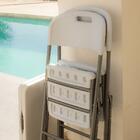 Kit 4 Cadeiras Paris Dobráveis Branca