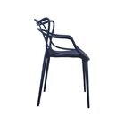 Kit 4 Cadeiras Polipropileno Alegra Espresso Móveis Azul Mari