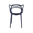 Kit 4 Cadeiras Polipropileno Alegra Espresso Móveis Azul Mari