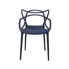 Kit 4 Cadeiras Polipropileno Alegra Espresso Móveis Azul Mari