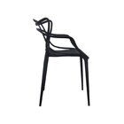 Kit 4 Cadeiras Polipropileno Alegra Espresso Móveis Preto