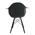 Kit 4 Cadeiras Polipropileno Eames Arm Dsw Empório  Preto