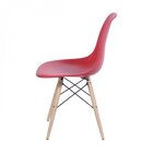 Kit 4 Cadeiras Polipropileno Eames Dkr Vermelho
