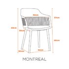 Kit 4 Cadeiras Polipropileno Montreal