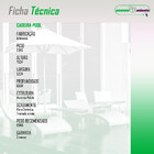 Kit 4 Cadeiras Pool Alumínio Fibra Sintética Gourmet Acesse M