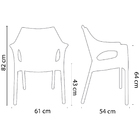 Kit 4 Cadeiras Relic Azul Índigo