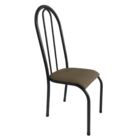 Kit 4 Cadeiras Requinte Sala Jantar Aço Tubolar Cozinha Couri