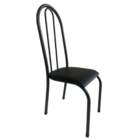 Kit 4 Cadeiras Requinte Sala Jantar Aço Tubolar Cozinha Couri