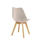 Kit 4 Cadeiras Saarinen Wood Com Estofamento Várias Cores - N