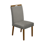 Kit 4 Cadeiras Sala De Estar Estofadas Veludo Nude Heloisa Mel