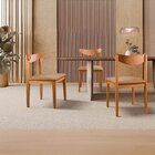 Kit 4 Cadeiras Sala De Jantar Aurora Caramelo/nature