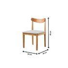 Kit 4 Cadeiras Sala De Jantar Aurora Cinza/nature