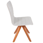 Kit 4 Cadeiras Sala De Jantar Bruna Giratoria Linho Cinza Dec