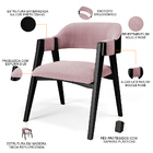 Kit 4 Cadeiras Sala De Jantar Estar Living Estofada Suran L02