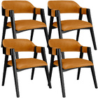 Kit 4 Cadeiras Sala De Jantar Estar Living Estofada Suran L02