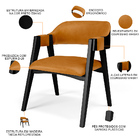 Kit 4 Cadeiras Sala De Jantar Estar Living Estofada Suran L02