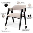 Kit 4 Cadeiras Sala De Jantar Estar Living Estofada Suran L02