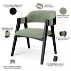 Kit 4 Cadeiras Sala De Jantar Estar Living Estofada Suran L02