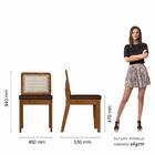 Kit 4 Cadeiras Sextavada Sydney Freijó/corino Marrom - M. Ara