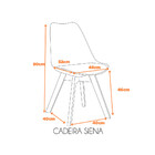 Kit 4 Cadeiras Siena Com Estrutura Em Polipropileno E Base Ma