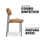 Kit 4 Cadeiras Stela Fixacourino Whisky Recepção - Vallisa De