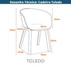 Kit 4 Cadeiras Toledo Fratini Assento Em Polipropileno Fendi
