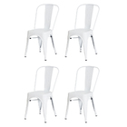 Kit 4 Cadeiras Tolix Iron Design Branca
