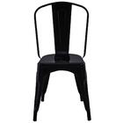 Kit 4 Cadeiras Tolix Iron Titan Rivatti Aço Preto Fosco