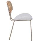 Kit 4 Cadeiras Toscana Fratini Aço Champagne