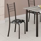 Kit 4 Cadeiras Tubular 95x37x40 Cm Dany Preto